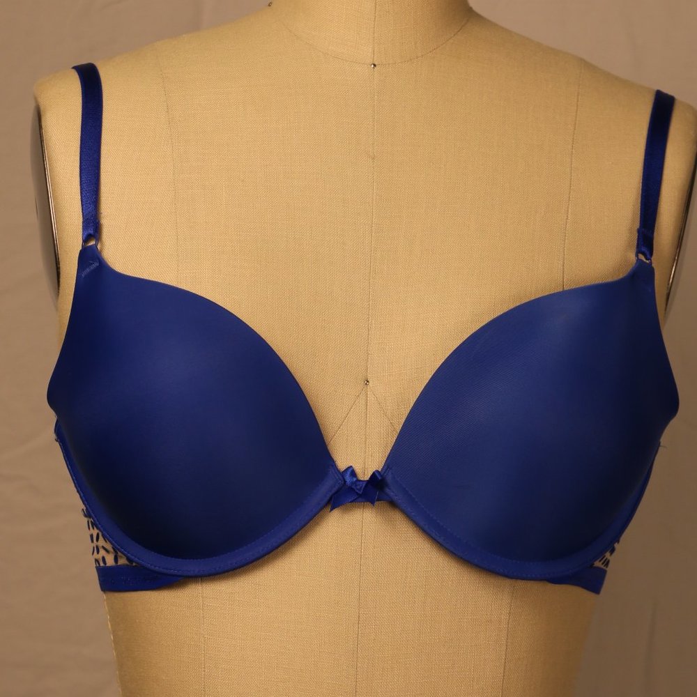 VS Blue Push-Up Bra